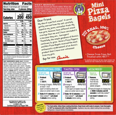 Annies Homegrown Pizza Bagels Uncured Pepperoni Mini 9 Count - 6.65 Oz - Image 5