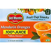 Del Monte Mandarin Oranges Fruit Cup Family Cups - 12-4 Oz - Image 2