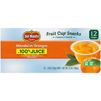 Del Monte Mandarin Oranges Fruit Cup Family Cups - 12-4 Oz - Image 3