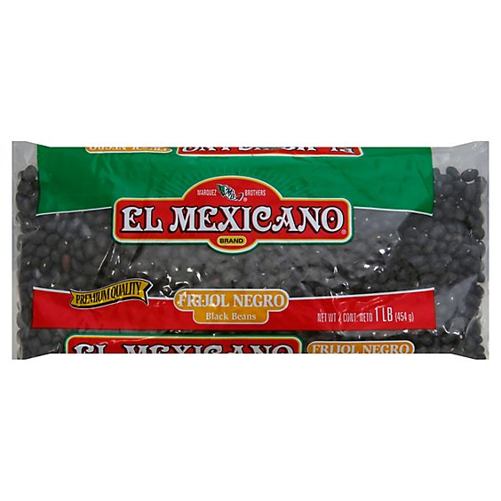 El Mexicano Beans Black Can - 16 Oz