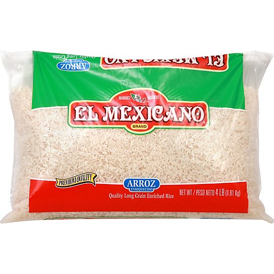 El Mexicano Arroz Enriched Long Grain Bag - 64 Oz
