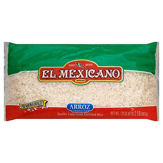 El Mexicano Arroz Enriched Long Grain Bag - 32 Oz