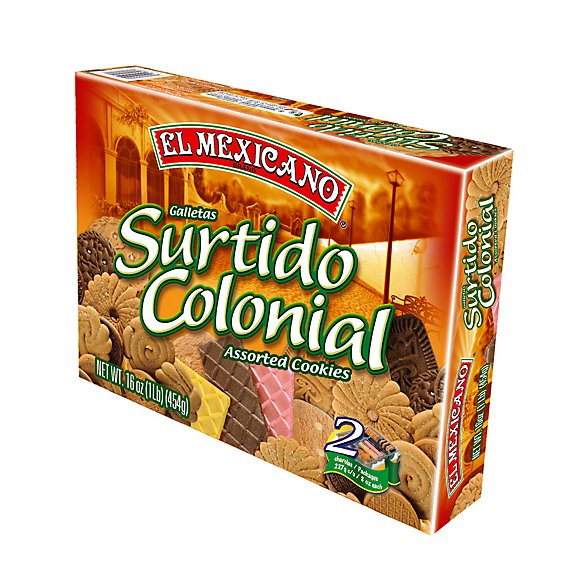 El Mexicano Surtido Colonial Cookies Box - 16 Oz