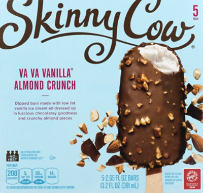 Skinny Cow Ice Cream Bars Va Va Vanilla Almond Crunch - 5-2.65 Fl. Oz.