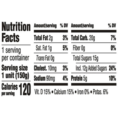 Dannon Fruit on the Bottom Strawberry Low Fat Yogurt 5.3 Oz - Image 3