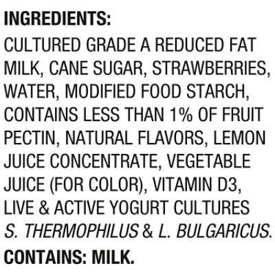 Dannon Fruit on the Bottom Strawberry Low Fat Yogurt 5.3 Oz - Image 4