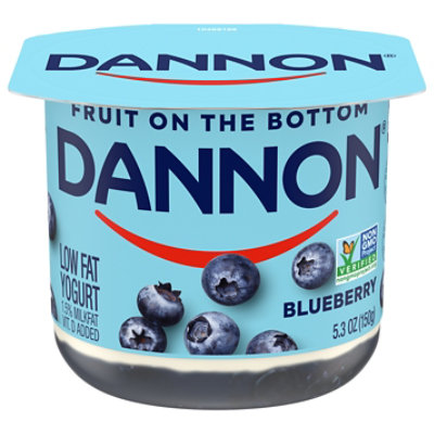 Dannon Fruit on the Bottom Blueberry Low Fat Yogurt 5.3 Oz - Image 3