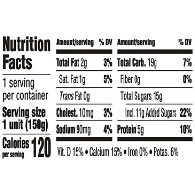 Dannon Fruit on the Bottom Blueberry Low Fat Yogurt 5.3 Oz - Image 3