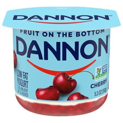 Dannon Fruit on the Bottom Cherry Low Fat Yogurt 5.3 Oz - Image 3