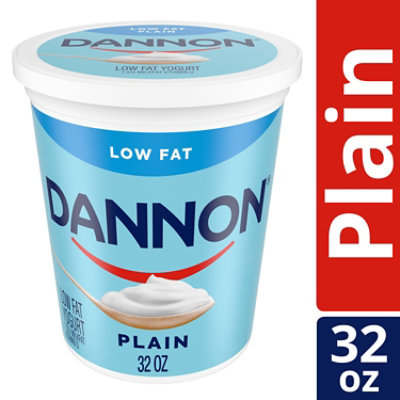 Dannon Low Fat Plain Yogurt 32 Oz Albertsons