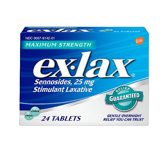 Ex-Lax Maximum Relief Formula Pills - 24 Count
