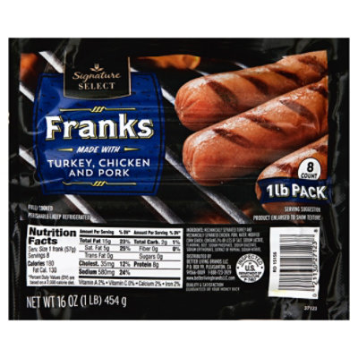 Signature SELECT Franks 8 Count - 16 Oz