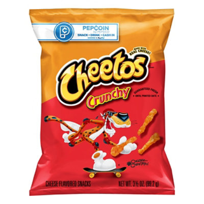 CHEETOS Snacks Cheese Flavored Crunchy - 3.5 Oz