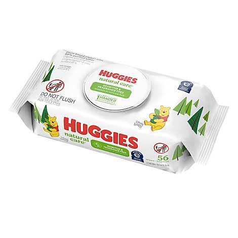 Huggies Natural Care Unscented Sensitive Baby Wipes - 56 Count