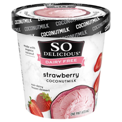 So Delicious Simply Strawberry Ice Cream - 1 Pint