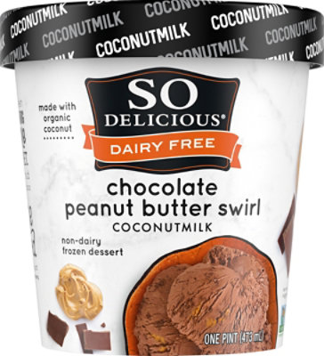 So Delicious Frozen Dessert Coconut Milk Chocolate Peanut Butter Swirl - 1 Pint - Image 2