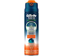 Gillette Fusion Proglide Sensitive Shave Gel 2 in 1 Active Sport - 6 Oz