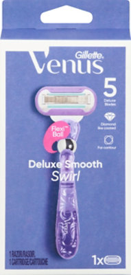 Gillette Venus Extra Smooth Swirl Womens Razor Handle + 1 Refill - Each - Image 2