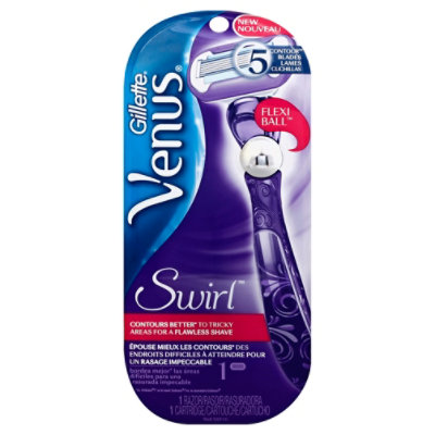 Gillette Venus Extra Smooth Swirl Womens Razor Handle + 1 Refill - Each