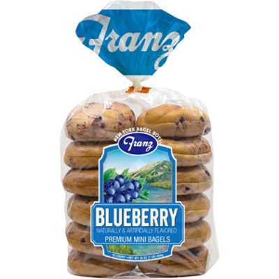 Franz Bagels Premium Mini Blueberry 12 Count - 16 Oz - Image 2