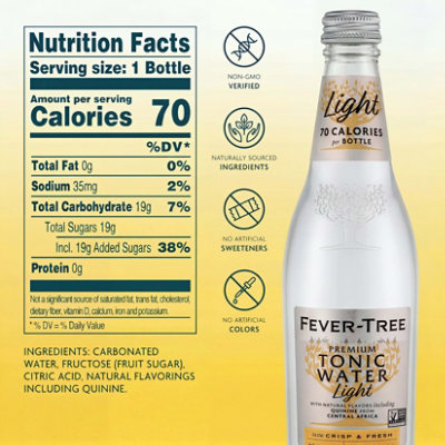 Fever-Tree Tonic Water Indian Refreshingly Light - 16.9 Fl. Oz. - Image 3