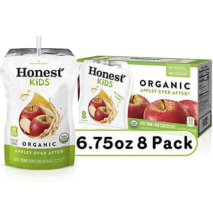 Honest Kids Juice Drink Organic Apple Ever After - 8-6.75 Fl. Oz. - Image 1