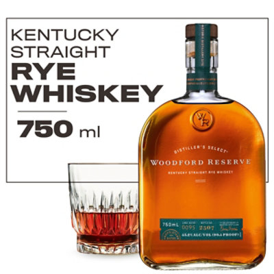 Woodford Reserve Kentucky Straight Rye Whiskey 90.4 Proof In Bottle - 750 Ml - Image 1