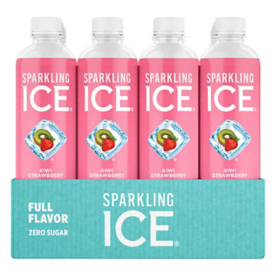 Sparkling Ice Kiwi Strawberry Sparkling Water 12-17 fl. oz. Bottles - Image 3