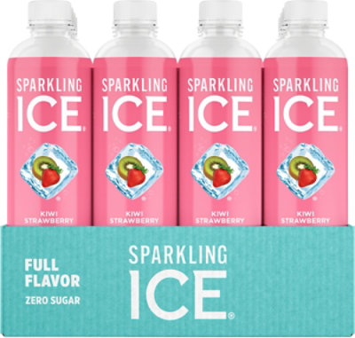 Sparkling Ice Kiwi Strawberry Sparkling Water 12-17 fl. oz. Bottles - Image 3