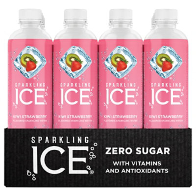 Sparkling Ice Kiwi Strawberry Sparkling Water 12-17 fl. oz. Bottles