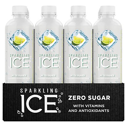 Sparkling Ice Lemon Lime Sparkling Water 12-17 fl. oz. Bottles - Image 3