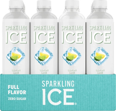 Sparkling Ice Lemon Lime Sparkling Water 12-17 fl. oz. Bottles - Image 3