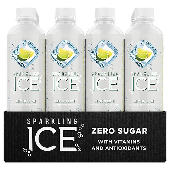Sparkling Ice Lemon Lime Sparkling Water 12-17 fl. oz. Bottles