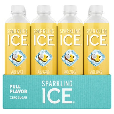 Sparkling Ice Coconut Pineapple Sparkling Water 12-17 fl. oz. Plastic Bottles - Image 1