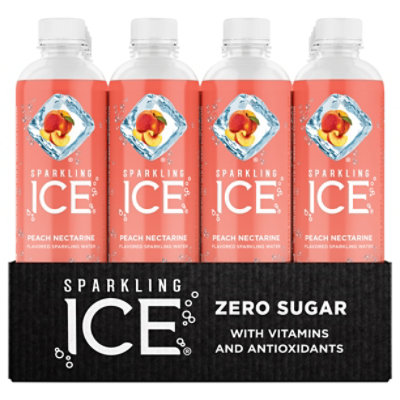 Sparkling Ice Peach Nectarine Sparkling Spring Water 12-17 fl. oz. Bottles - Image 3