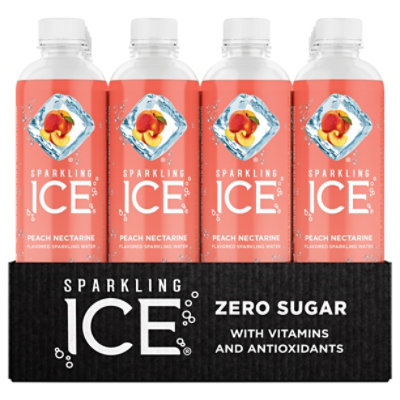 Sparkling Ice Peach Nectarine Sparkling Spring Water 12-17 fl. oz. Bottles