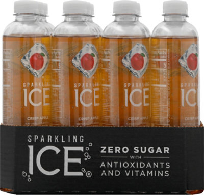 Sparkling Ice Crisp Apple Sparkling Water 12-17 fl. oz. Bottles - Image 6