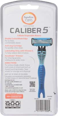 Signature Select/Care Caliber 5 Razor Disposable 5 Blade - 3 Count - Image 4