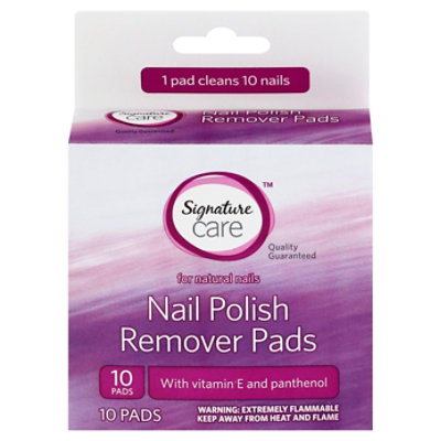 Signature Select/Care Nail Polish Remover Pads With Vitamin E & Panthenol - 10 Count - Image 4