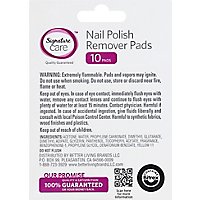 Signature Care Nail Polish Remover Pads With Vitamin E & Panthenol - 10 Count - Image 5