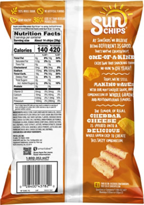 SunChips Snacks Whole Grain Harvest Cheddar - 3 Oz - Image 6