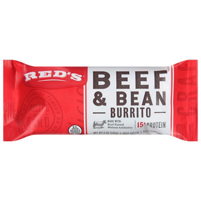 Reds All Natural Burrito Spicy Chipotle Beef And Bean - 5 Oz - Image 2