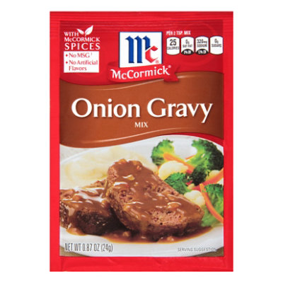 McCormick Onion Gravy Seasoning Mix - 0.87 Oz