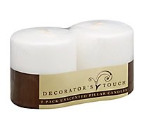 Decorators Touch Unscented Pillers - Each