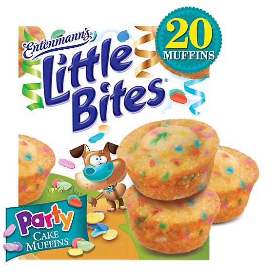 Entenmann's Little Bites Party Cake Mini Muffins - 20 Count