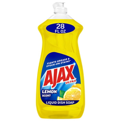 Ajax Ultra Super Degreaser Liquid Dish Soap Lemon - 28 Fl. Oz. - Image 1