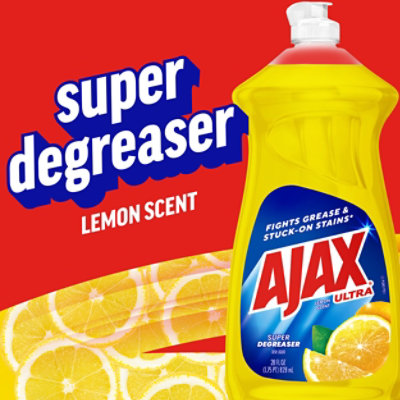 Ajax Ultra Super Degreaser Liquid Dish Soap Lemon - 28 Fl. Oz. - Image 2