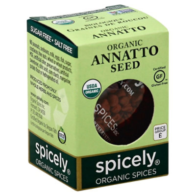 Spicely Organic Spices Annatto Seed Ecobox - 0.6 Oz
