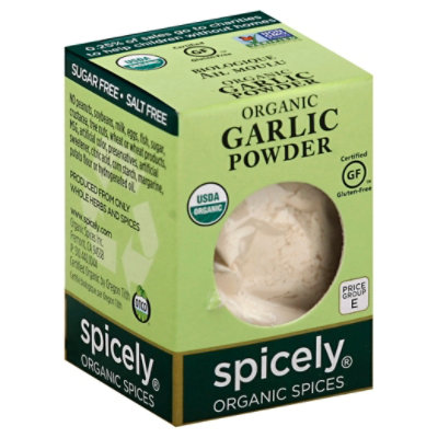 Spicely Organic Spices Garlic Powder Ecobox - 0.4 Oz - Image 1