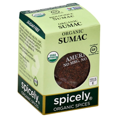 Spicely Organic Spices Sumac Ecobox - 0.45 Oz - Image 1